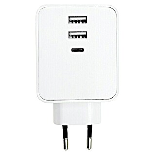 Voltomat USB-Adapter Typ A & C (Weiß, 3-fach)