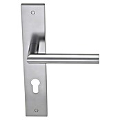 Diamond Doors Modern Zimmertürgarnitur Iowa (Türstärke: 40 - 45 mm, Profilzylinder PZ, Edelstahl, L-Form)