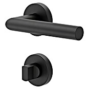 Diamond Doors Modern WC-Türgarnitur L-Form (Türstärke: 40 - 45 mm, Lochung: Schlitzkopf/Olive SK/OL, Metall, Form Drücker: L-Form)