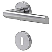 Diamond Doors Modern Zimmertürgarnitur South Dakota (Türstärke: 40 - 45 mm, Buntbart BB, Edelstahl, L-Form)