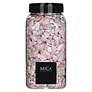 Piedras decorativas (Rosa, 1 kg, Tamaño de grano: Ø 9 - 13 mm)