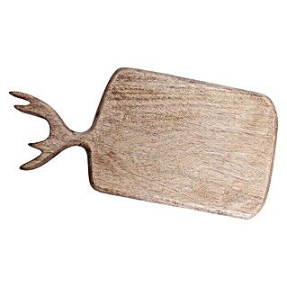 Massivholzbrett Antlers (35 x 17 cm, Holz)