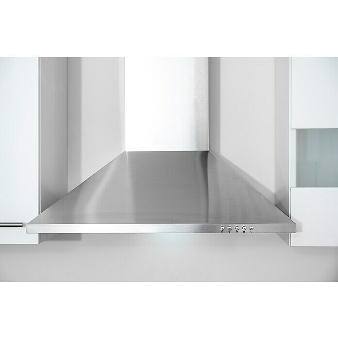 Respekta Küchenzeile KB280WWC (Breite: 280 cm, Mit Elektrogeräten, Weiß)