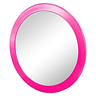 Espejo cosmético de ventosa (Aumento: x 3, Diámetro: 15 cm, Rosa)