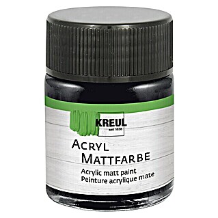 KREUL Acrylfarbe Matt (Schwarz, 50 ml)