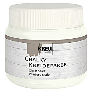 KREUL Bastel-Kreidefarbe Chalky (White Cotton, 150 ml)