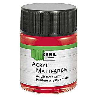 KREUL Acrylfarbe Matt (Rot, 50 ml)