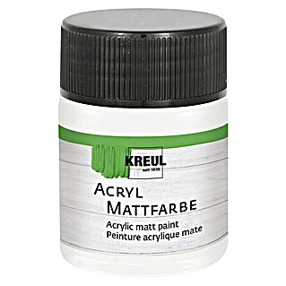 KREUL Acrylfarbe Matt (Pastellweiß, 50 ml)