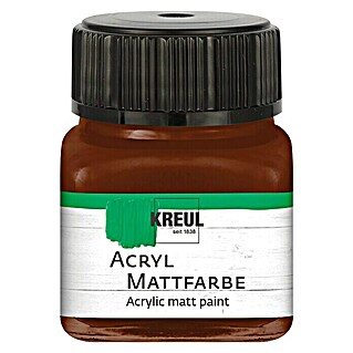 KREUL Acrylfarbe Matt (Schokobraun, 20 ml)