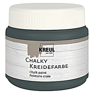 KREUL Bastel-Kreidefarbe Chalky (Volcanic Grey, 150 ml)