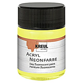 KREUL Acrylfarbe Neon (Neongelb, 50 ml)