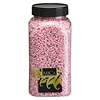 Piedras decorativas mini (Rosa, 1 kg, Tamaño de grano: Ø 2 - 3 mm)