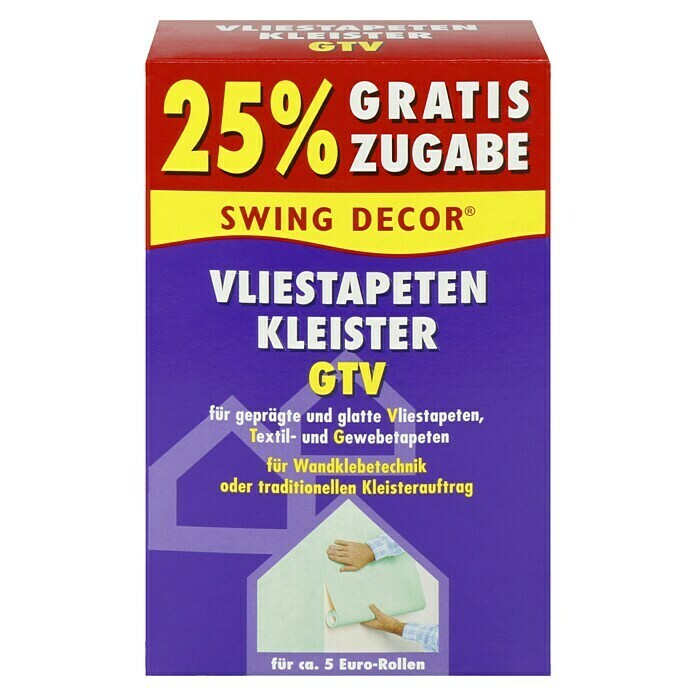 Swing Decor Vliestapeten-Kleister 25 % gratis 