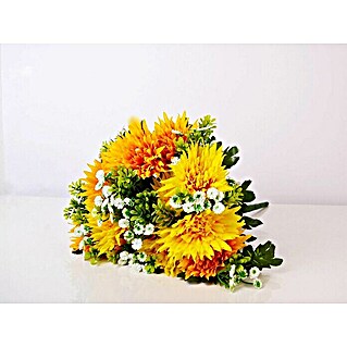 Buket cvijeća umjetni (48 cm, Bijele/narančaste boje)