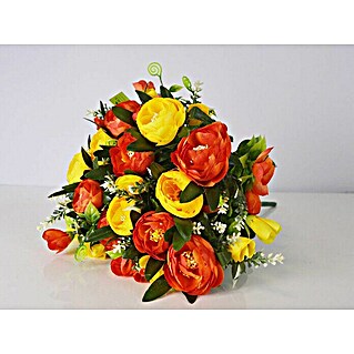 Buket cvijeća umjetni (35 cm, Narančaste boje, Žute boje)
