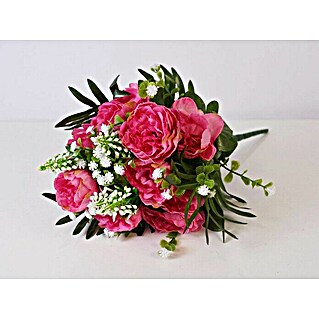 Buket cvijeća umjetni (40 cm, Roze boje)