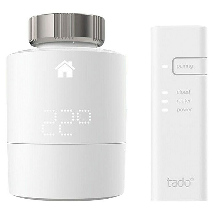 Tado Starter-Set Smartes Heizkörper-Thermostat V3+ [Universal] 