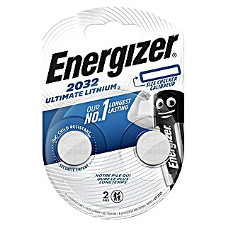 Energizer Ultimate Lithium Knopfzelle (Lithium, CR2032, 3 V, 2 Stk.)