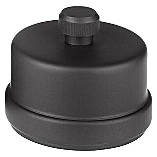 Convesa Afsluitdeksel voor kachels Condens (Diameter: 80 mm, Mat Zwart)