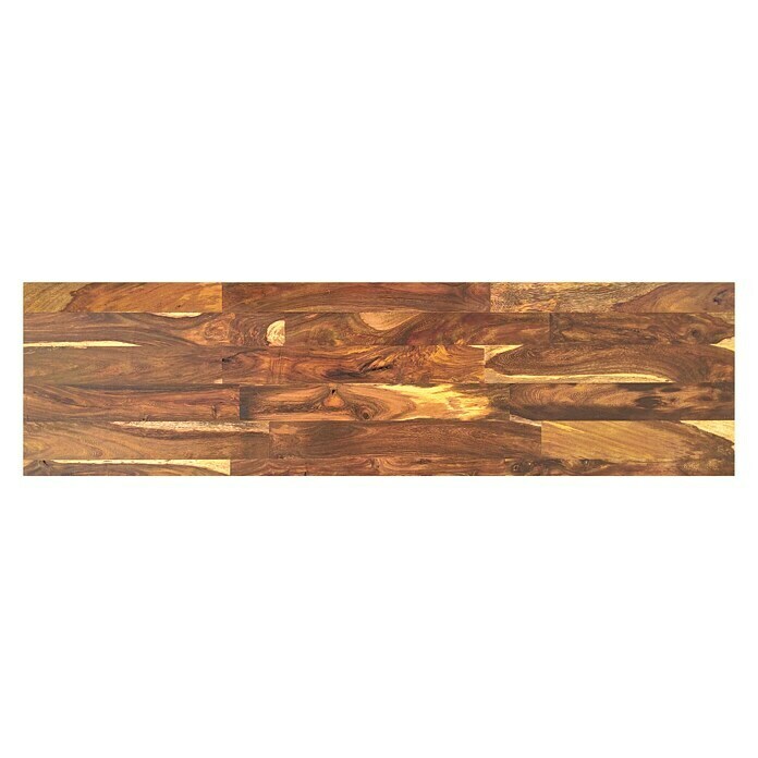 Massivholzplatte (Senna, Natur geölt, 220 x 60 x 1,8 cm)
