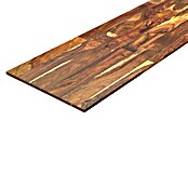 Massivholzplatte (Senna, Natur geölt, 220 x 60 x 1,8 cm)