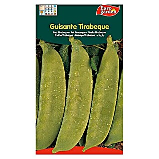 Euro Garden Semillas de vegetales Tirabeque (Tirabeque, Cosecha: Marzo - Junio)