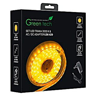 LED traka Green Tech (Duljina: 5 m, Topla bijela)