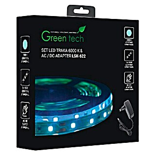 LED traka Green Tech (Duljina: 5 m, Hladna bijela)