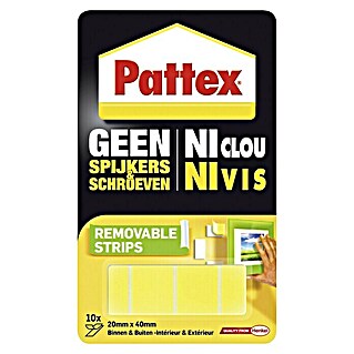 Pattex Geen spijkers & schroeven Dubbelzijdig tape Verwijderbaar