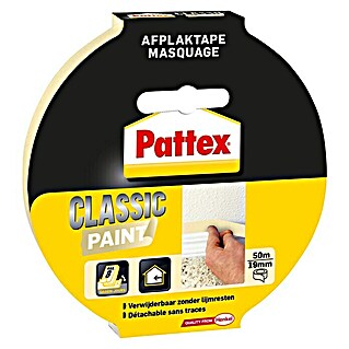 Pattex Afplaktape Classic Paint (50 m x 19 mm)