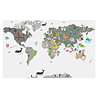 Fototapete Weltkarte für Kinder (B x H: 254 x 184 cm, Vlies)