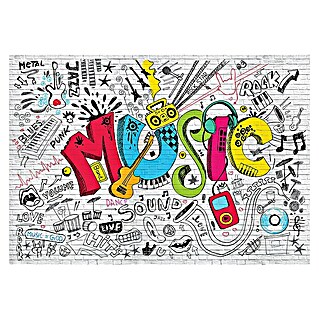 Fototapete Music-Graffiti (B x H: 254 x 184 cm, Papier)