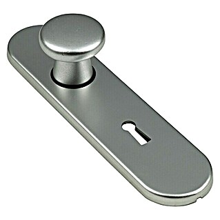 Kortschild met knop klik sleutelgat ovaal (Aluminium)