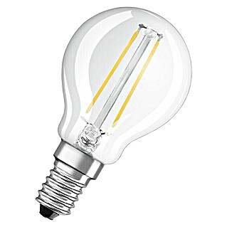 Voltolux LED-Leuchtmittel Filament Tropfen (2,1 W, E14, Warmweiß, Klar)