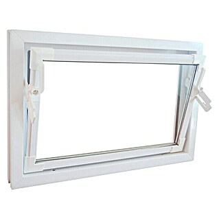 Solid Elements Kippfenster Q59 (B x H: 80 x 40 cm, Kunststoff, Weiß)