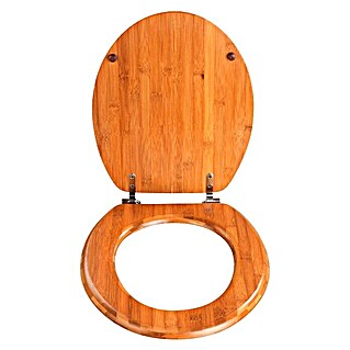 Wenko WC-Sitz Bambus (Holz, Dunkelbraun)
