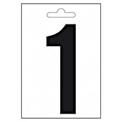 Folienzeichen (Zahl 7, 10 cm, PVC, Schwarz)