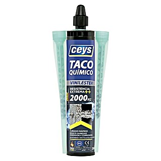 Ceys Adhesivo bicomponente Taco Químico Vinylester (Incoloro, 300 ml)