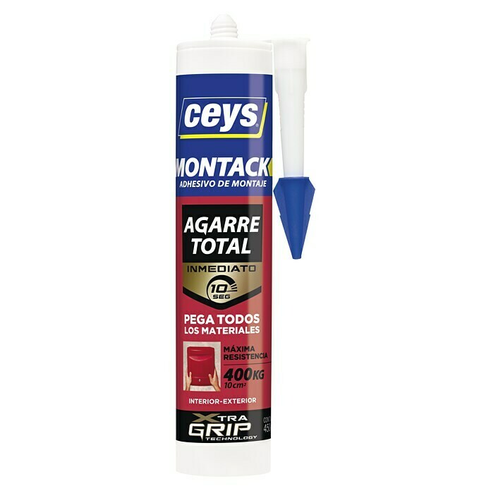 Ceys Adhesivo para montaje Montack Express (Beige/Blanco, 300 ml)
