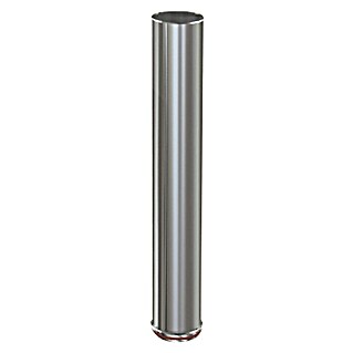 Practic Tubo para estufa pared simple (Ø x L: 80 mm x 50 cm, Inox)