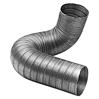 Practic Tubo flexible de aluminio (Ø x L: 100 mm x 3 m, Plateado)