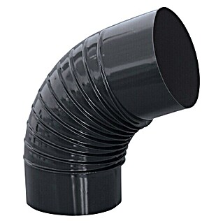 Practic Codo para tubos (Diámetro: 120 mm, 88 °, Negro)