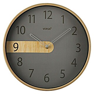 Reloj de pared redondo Cocina (Gris oscuro, Diámetro: 30,5 cm)