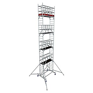 Krause ProTec Rollgerüst (Arbeitshöhe: 10,3 m, Bühnengröße: 2 x 0,6 m, Belastbarkeit Bühne: 200 kg)