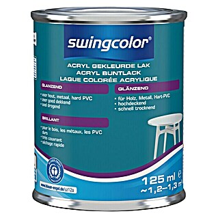 swingcolor Acryllak RAL 7001 Zilvergrijs (Zilvergrijs, 125 ml, Glanzend)