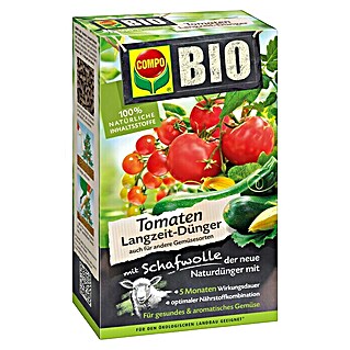 Compo Organsko gnojivo s dugotrajnim djelovanjem i dugotrajnim djelovanjem za rajčice i ostalo povrće (750 g)