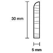 Profiles and more Tischkantleiste (2,4 m x 0,5 cm x 3 cm, Kiefer, Unbehandelt)