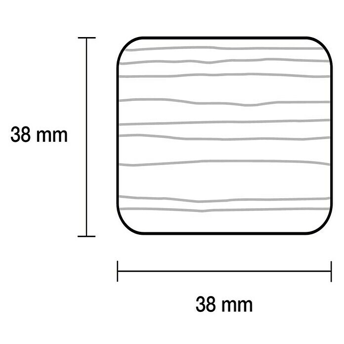Rahmenholz I (2,4 m x 3,8 cm x 3,8 cm, Fichte astig, Unbehandelt)