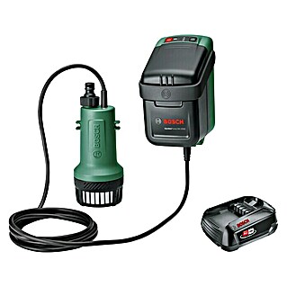 Bosch 18 V Power for All Akku-Regenfasspumpe GardenPump 18V-2000 (18 V, 1 Akku, Max. Fördermenge: 2 000 l/h)