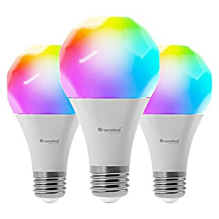 Nanoleaf Smart-LED Leuchtmittel Essentials (E27, 9 W, 806 lm, RGBW, 3 Stk.)